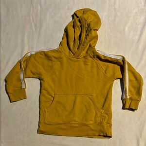 Hanna Andersson Yellow and White Hoodie Sweatshirt